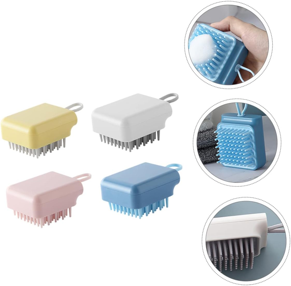 Scalp Massager Shampoo Brush with Soft Silicone Bristles