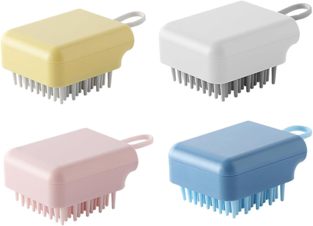 Scalp Massager Shampoo Brush with Soft Silicone Bristles