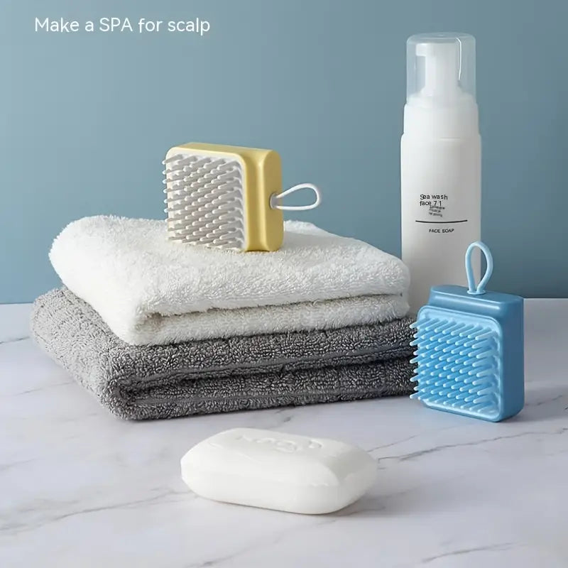 Scalp Massager Shampoo Brush with Soft Silicone Bristles